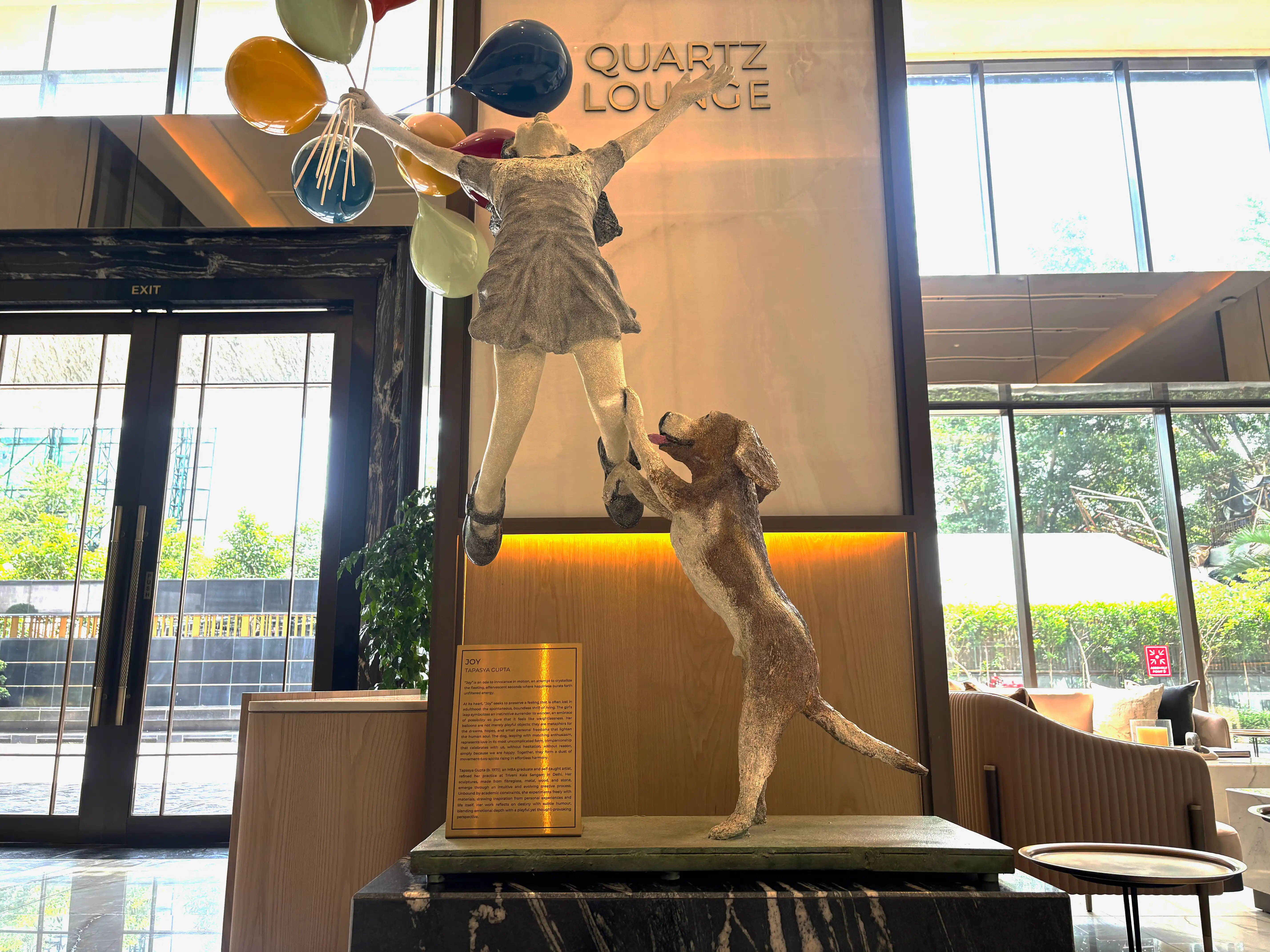 ABIL Boulevard Lobby — Girl jumping