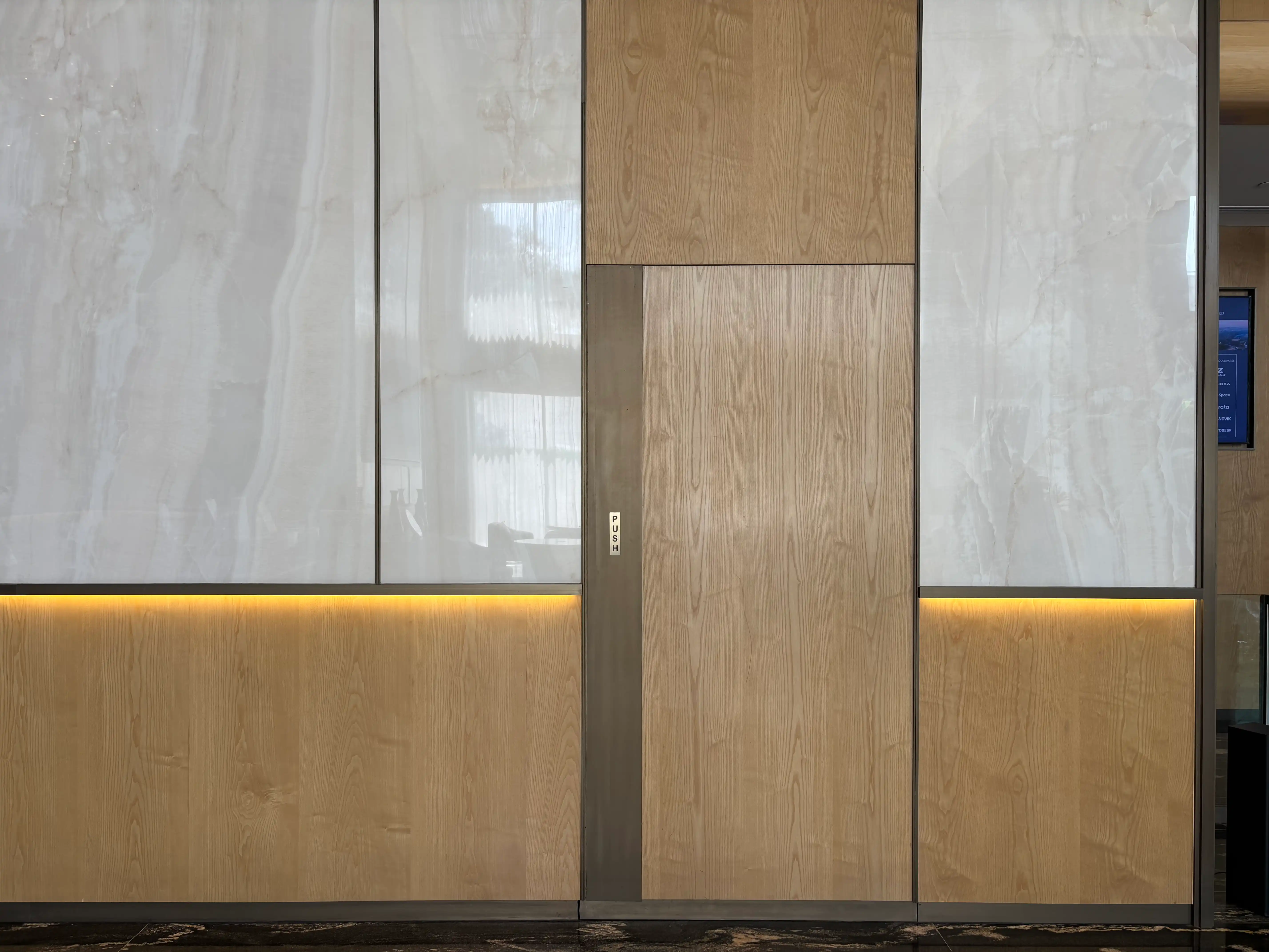 ABIL Boulevard Lobby — PUSH door plate