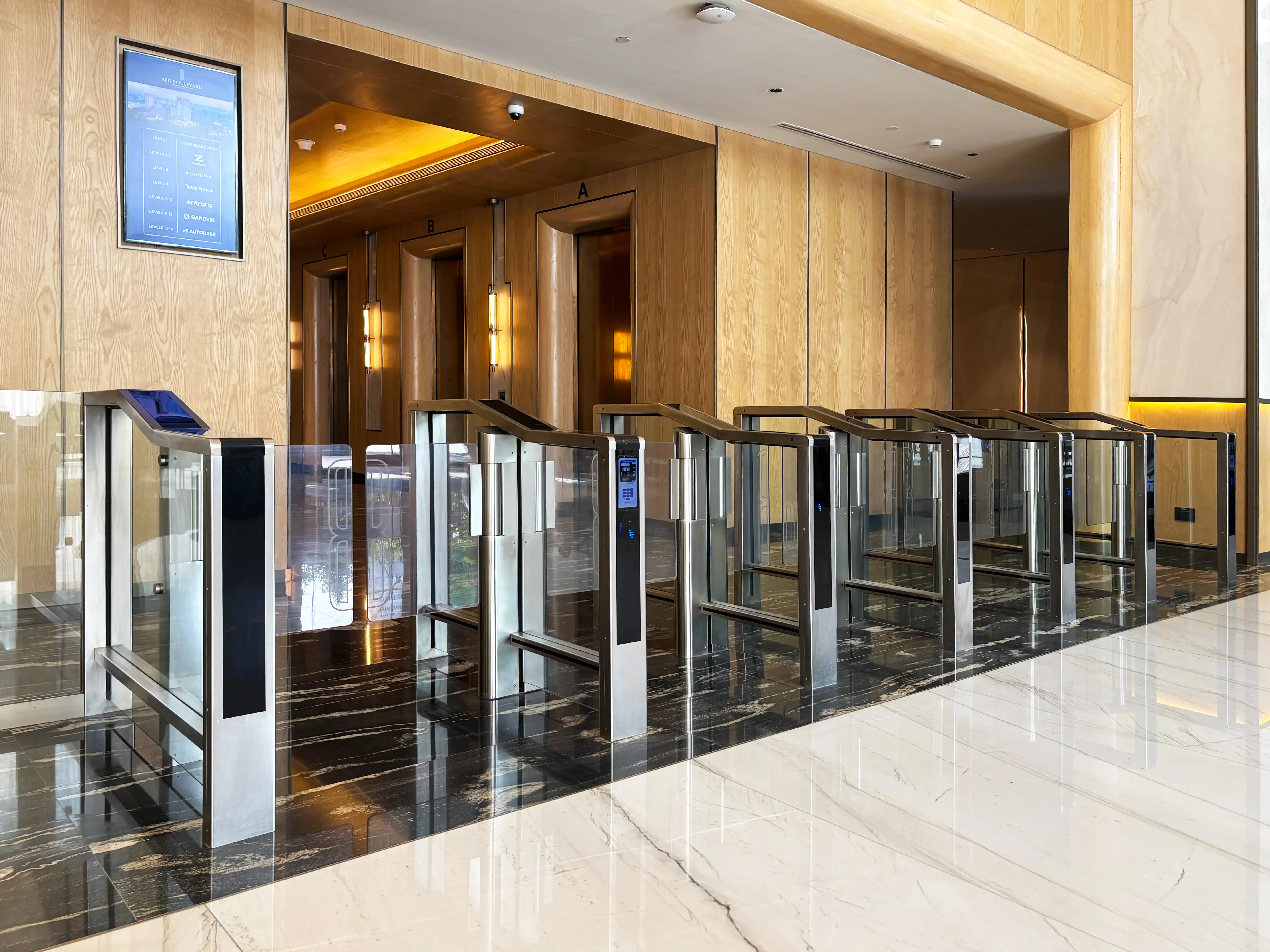 ABIL Boulevard Lobby — Turnstile