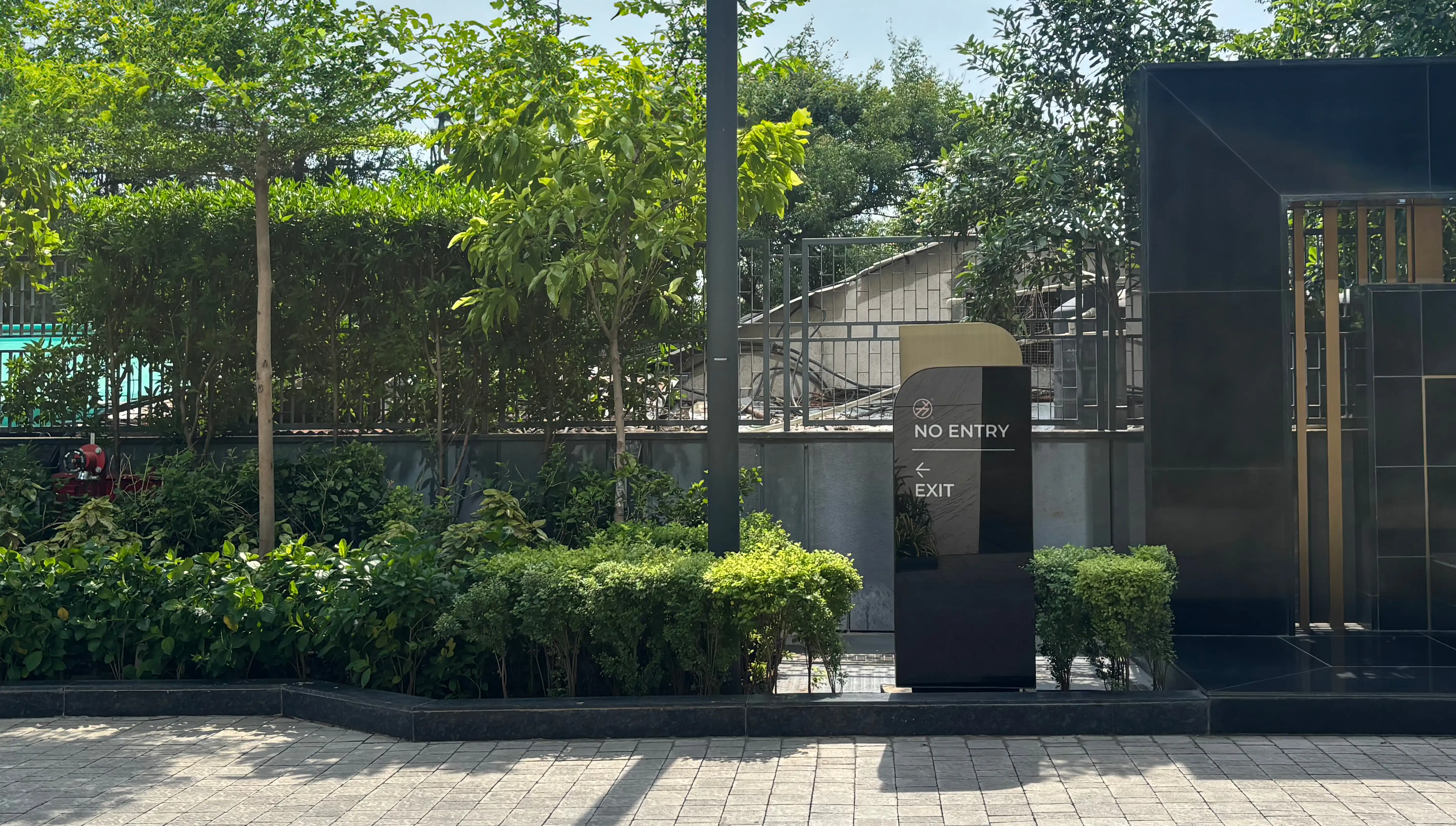 ABIL Boulevard Pylons — No Entry Exit