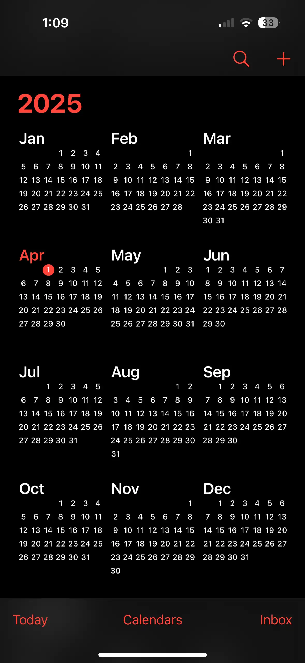 My Life Calendar — iPhone Screenshot