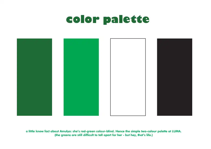 L.U.M.A. — Colour Palette